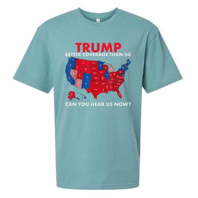 Retro Trump Better Coverage Than 5g Can You Hear Us Now Sueded Cloud Jersey T-Shirt