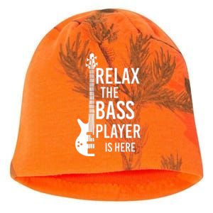 Relax The Bass Player Is Here Bass Guitar Kati - Camo Knit Beanie