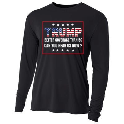 Retro Trump Better Coverage Than 5g Can You Hear Us Now Cooling Performance Long Sleeve Crew