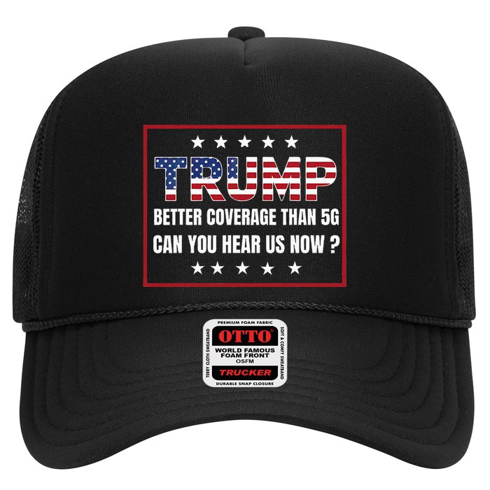 Retro Trump Better Coverage Than 5g Can You Hear Us Now Trucker Hat