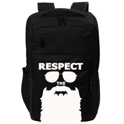 Respect The Beard Novelty Graphic Great Gift Impact Tech Backpack