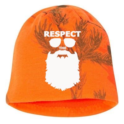 Respect The Beard Novelty Graphic Great Gift Kati - Camo Knit Beanie