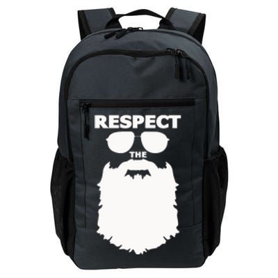 Respect The Beard Novelty Graphic Great Gift Daily Commute Backpack