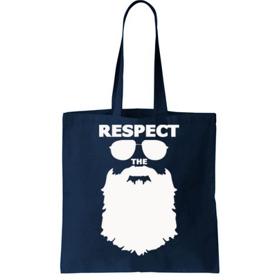 Respect The Beard Novelty Graphic Great Gift Tote Bag