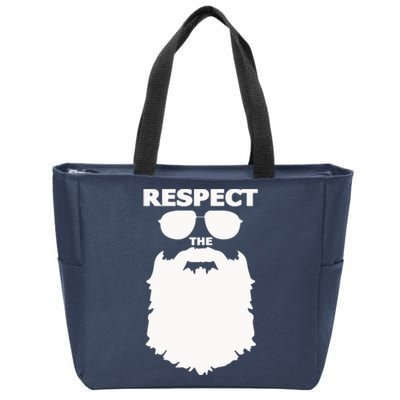 Respect The Beard Novelty Graphic Great Gift Zip Tote Bag