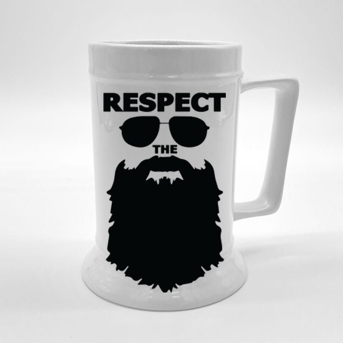 Respect The Beard Novelty Graphic Great Gift Beer Stein