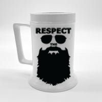 Respect The Beard Novelty Graphic Great Gift Beer Stein