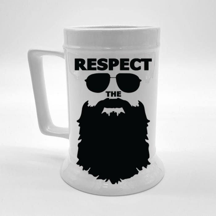 Respect The Beard Novelty Graphic Great Gift Beer Stein