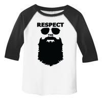 Respect The Beard Novelty Graphic Great Gift Toddler Fine Jersey T-Shirt