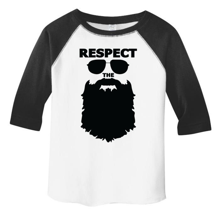 Respect The Beard Novelty Graphic Great Gift Toddler Fine Jersey T-Shirt