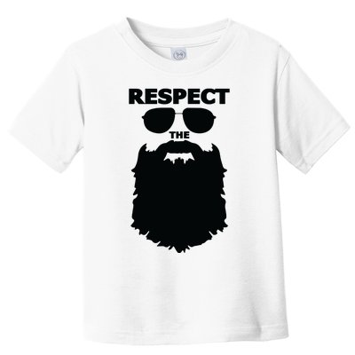 Respect The Beard Novelty Graphic Great Gift Toddler T-Shirt