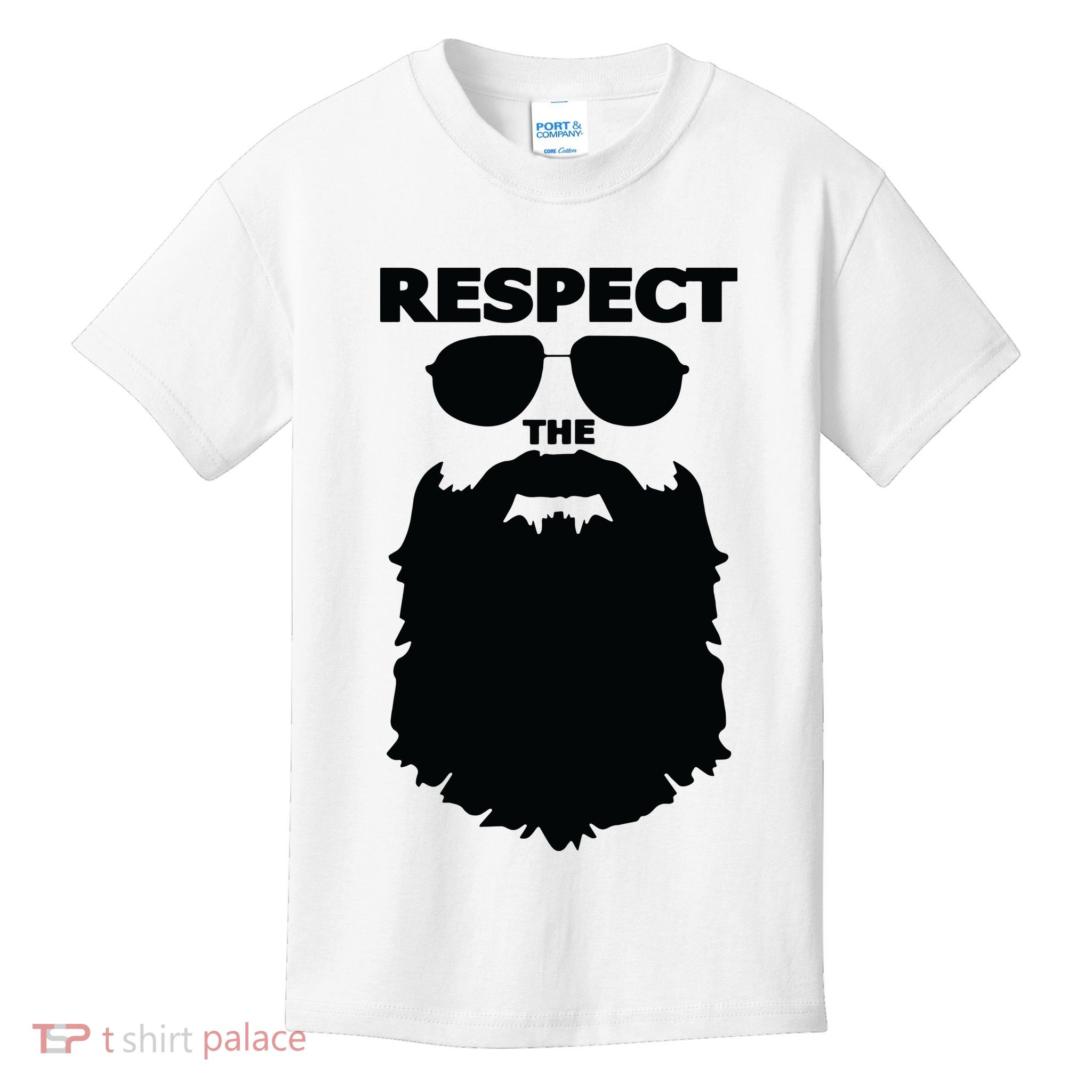Respect The Beard Novelty Graphic Great Gift Kids T-Shirt
