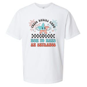 Retro These Babies Know How To Make An Entrance 4th Of July Sueded Cloud Jersey T-Shirt