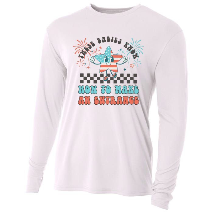 Retro These Babies Know How To Make An Entrance 4th Of July Cooling Performance Long Sleeve Crew