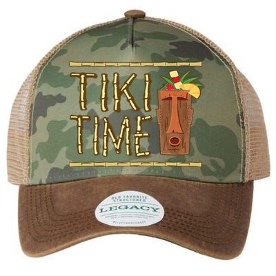 Retro Tiki Bar Design Legacy Tie Dye Trucker Hat