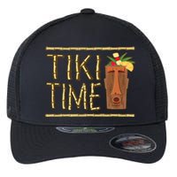 Retro Tiki Bar Design Flexfit Unipanel Trucker Cap