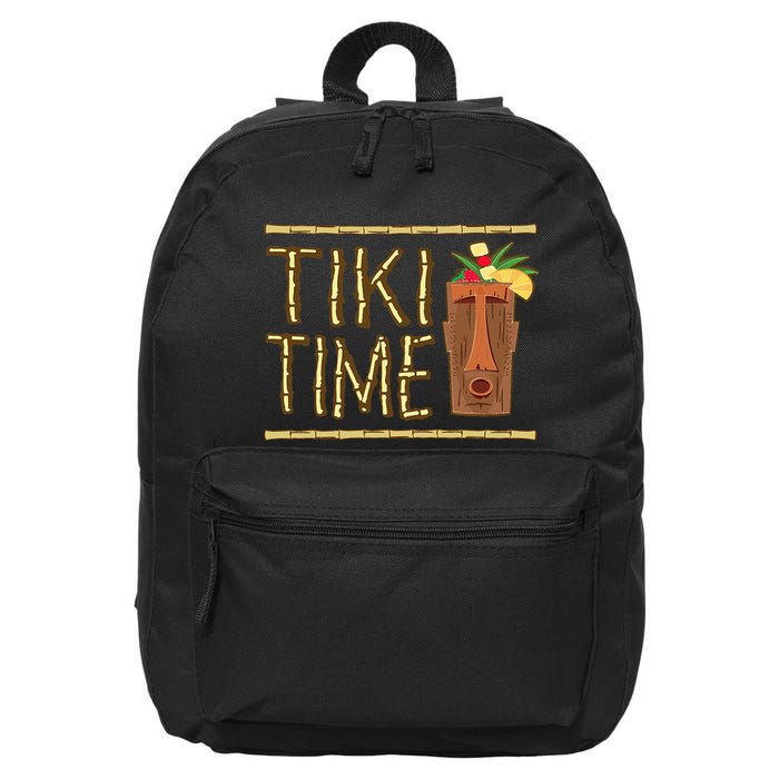 Retro Tiki Bar Design 16 in Basic Backpack