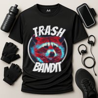 Raccoon Trash Bandit Funny Raccoon Trash Panda Cooling Performance Crew T-Shirt