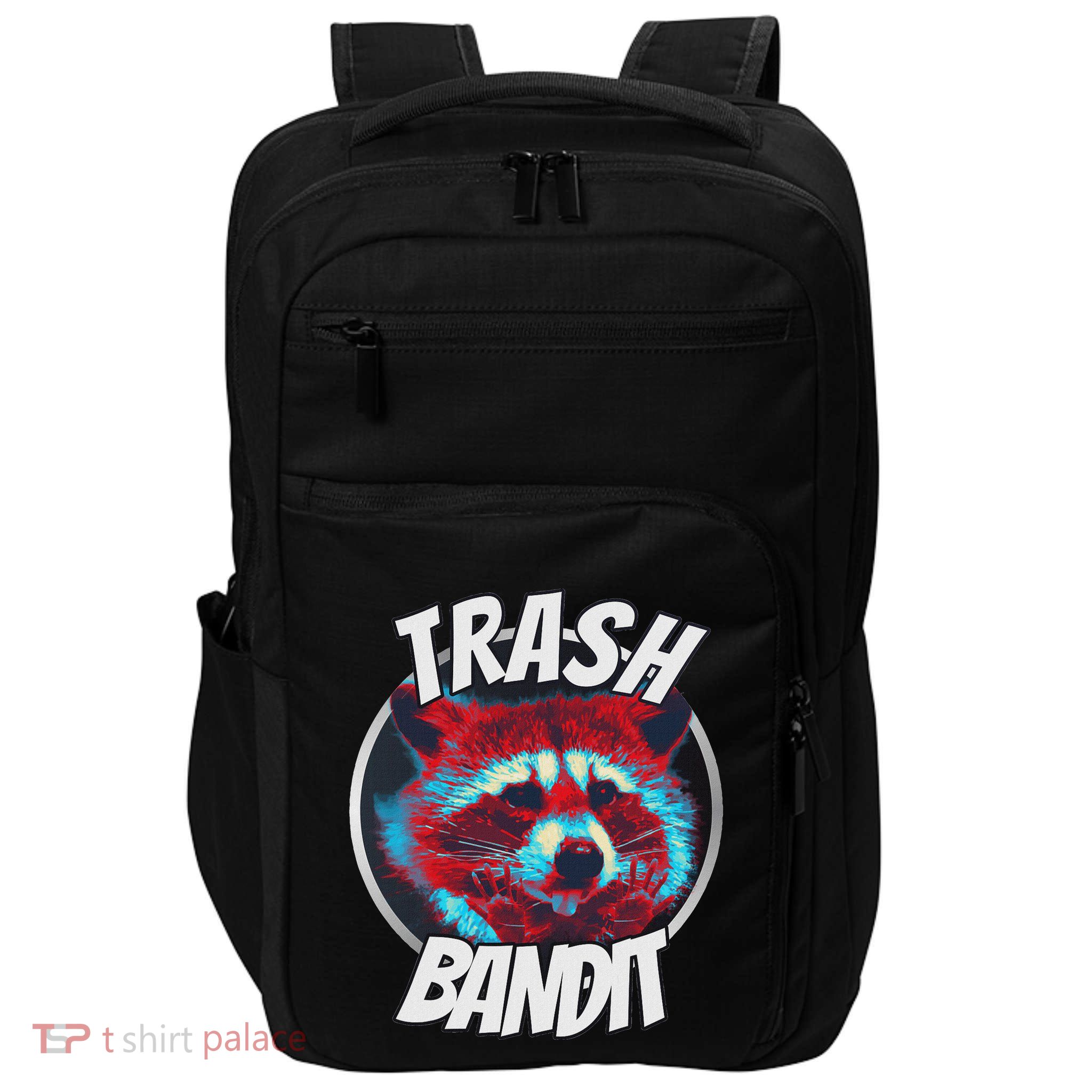 Raccoon Trash Bandit Funny Raccoon Trash Panda Impact Tech Backpack