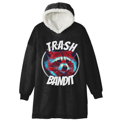 Raccoon Trash Bandit Funny Raccoon Trash Panda Hooded Wearable Blanket