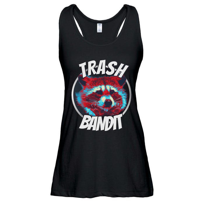 Raccoon Trash Bandit Funny Raccoon Trash Panda Ladies Essential Flowy Tank