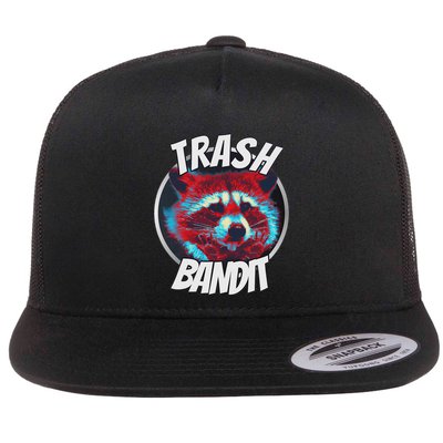 Raccoon Trash Bandit Funny Raccoon Trash Panda Flatbill Hat