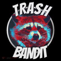 Raccoon Trash Bandit Funny Raccoon Trash Panda Flatbill Hat