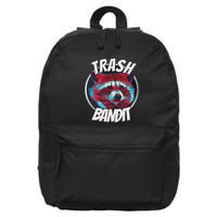 Raccoon Trash Bandit Funny Raccoon Trash Panda 16 in Basic Backpack