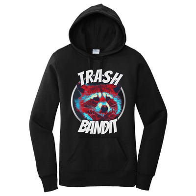 Raccoon Trash Bandit Funny Raccoon Trash Panda Women's Pullover Hoodie