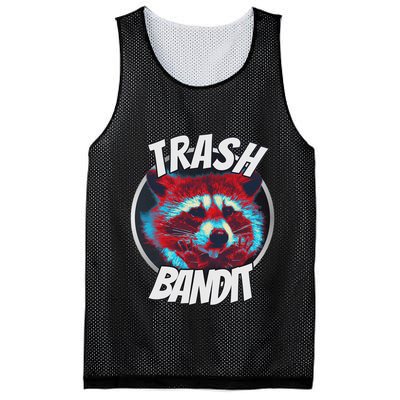 Raccoon Trash Bandit Funny Raccoon Trash Panda Mesh Reversible Basketball Jersey Tank
