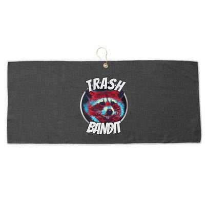 Raccoon Trash Bandit Funny Raccoon Trash Panda Large Microfiber Waffle Golf Towel
