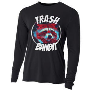 Raccoon Trash Bandit Funny Raccoon Trash Panda Cooling Performance Long Sleeve Crew