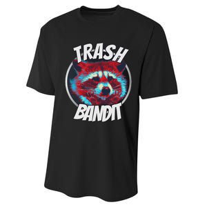 Raccoon Trash Bandit Funny Raccoon Trash Panda Performance Sprint T-Shirt