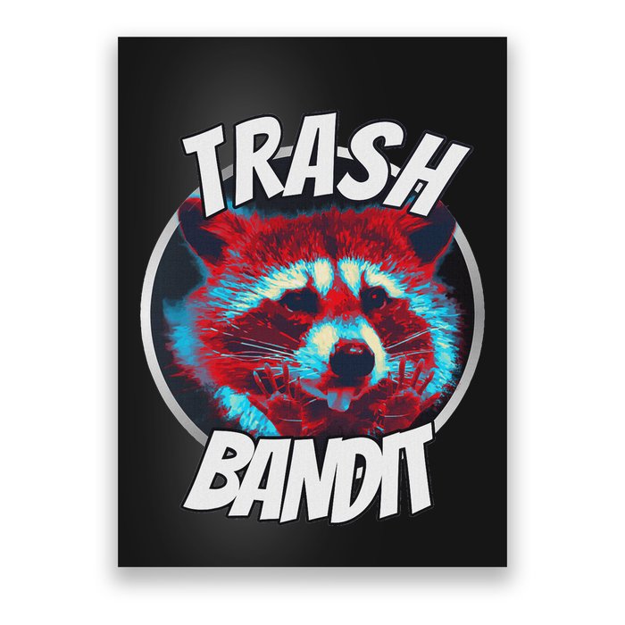 Raccoon Trash Bandit Funny Raccoon Trash Panda Poster