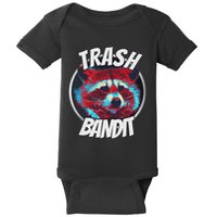 Raccoon Trash Bandit Funny Raccoon Trash Panda Baby Bodysuit