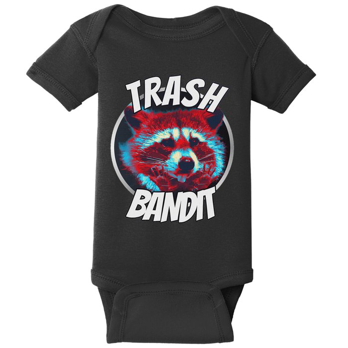 Raccoon Trash Bandit Funny Raccoon Trash Panda Baby Bodysuit