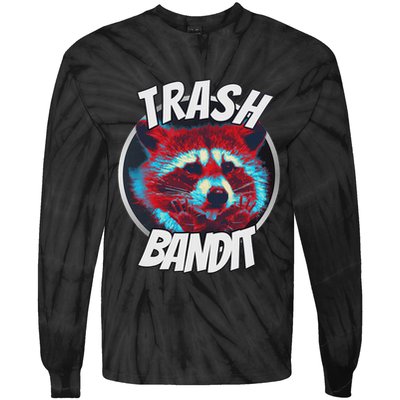 Raccoon Trash Bandit Funny Raccoon Trash Panda Tie-Dye Long Sleeve Shirt