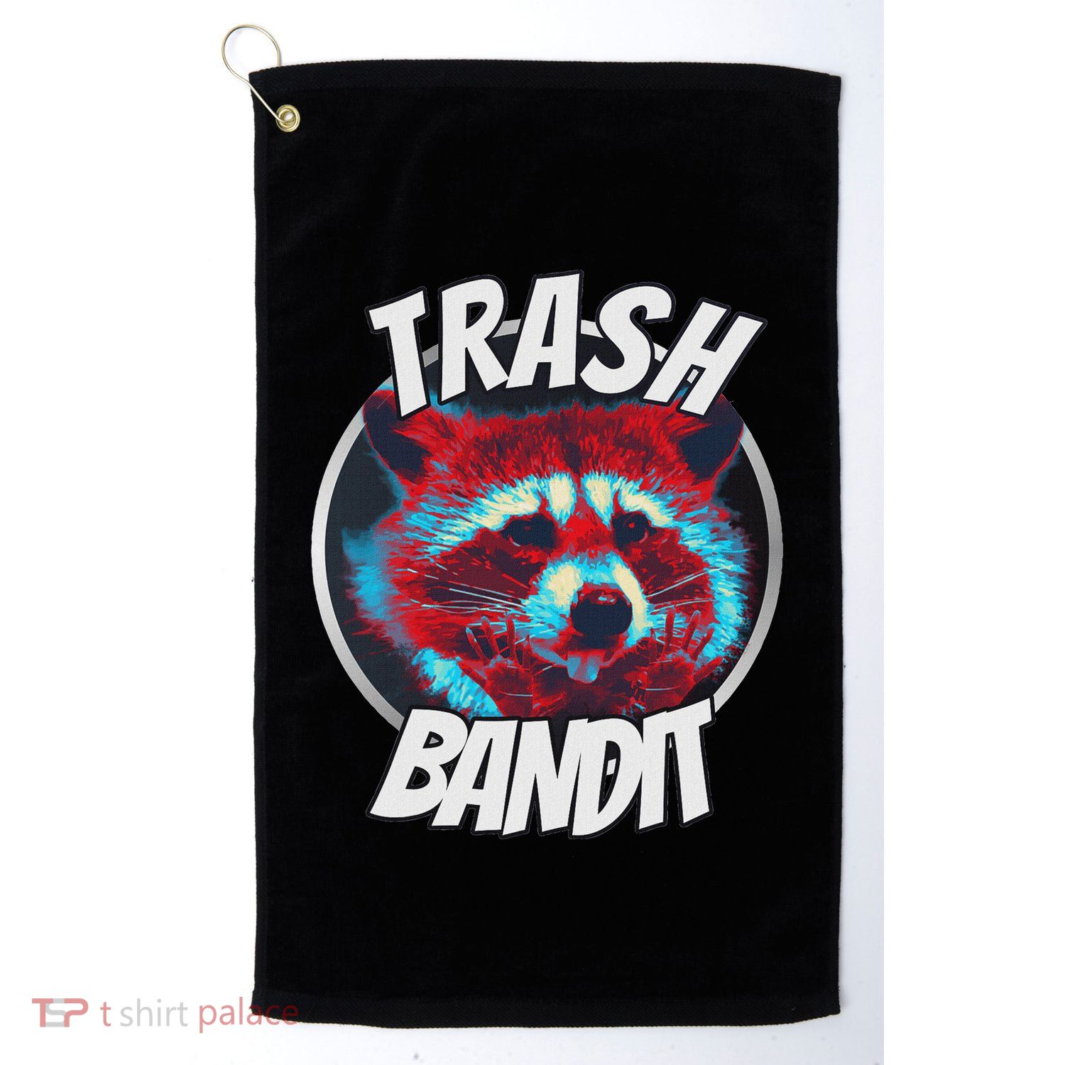 Raccoon Trash Bandit Funny Raccoon Trash Panda Golf Towel