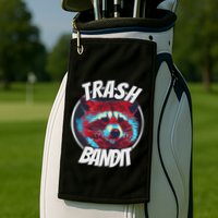 Raccoon Trash Bandit Funny Raccoon Trash Panda Golf Towel