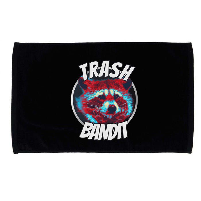 Raccoon Trash Bandit Funny Raccoon Trash Panda Microfiber Hand Towel