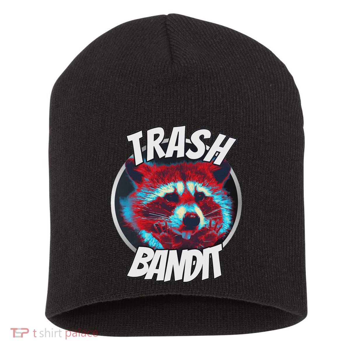 Raccoon Trash Bandit Funny Raccoon Trash Panda Short Acrylic Beanie