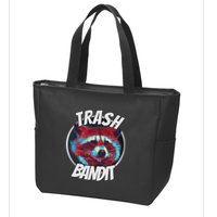 Raccoon Trash Bandit Funny Raccoon Trash Panda Zip Tote Bag