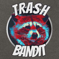 Raccoon Trash Bandit Funny Raccoon Trash Panda Cotton Canvas Backpack