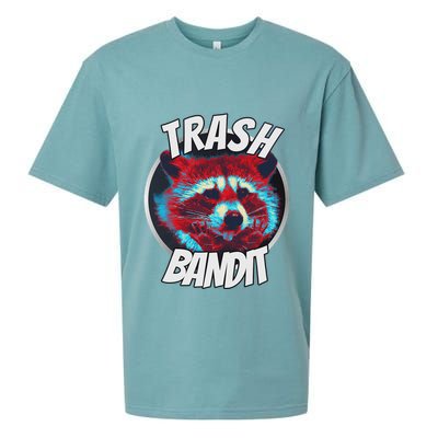 Raccoon Trash Bandit Funny Raccoon Trash Panda Sueded Cloud Jersey T-Shirt