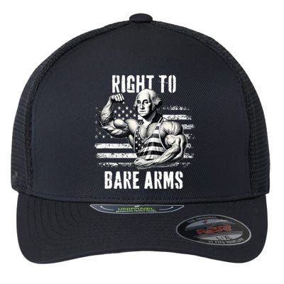 Right To Bare Arms 4th Of July Gym Workout Flexfit Unipanel Trucker Cap