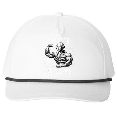 Right To Bare Arms 4th Of July Gym Workout Snapback Five-Panel Rope Hat