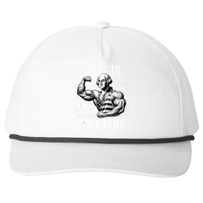 Right To Bare Arms 4th Of July Gym Workout Snapback Five-Panel Rope Hat