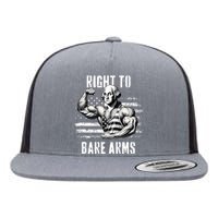 Right To Bare Arms 4th Of July Gym Workout Flat Bill Trucker Hat