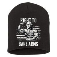 Right To Bare Arms 4th Of July Gym Workout Short Acrylic Beanie