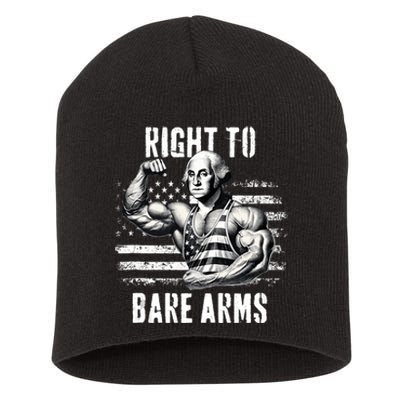 Right To Bare Arms 4th Of July Gym Workout Short Acrylic Beanie